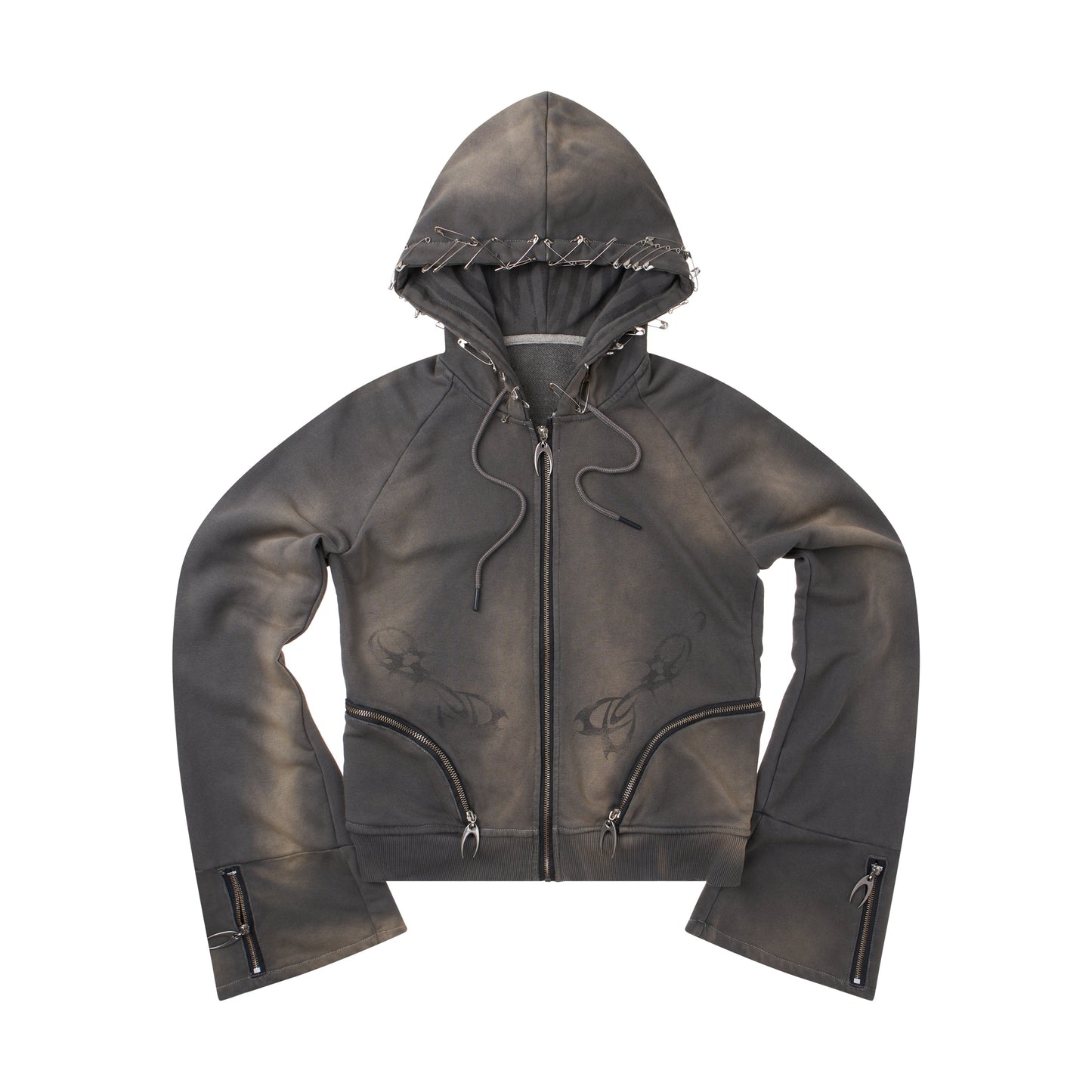 EPL BROWN WAXED HOODZIP