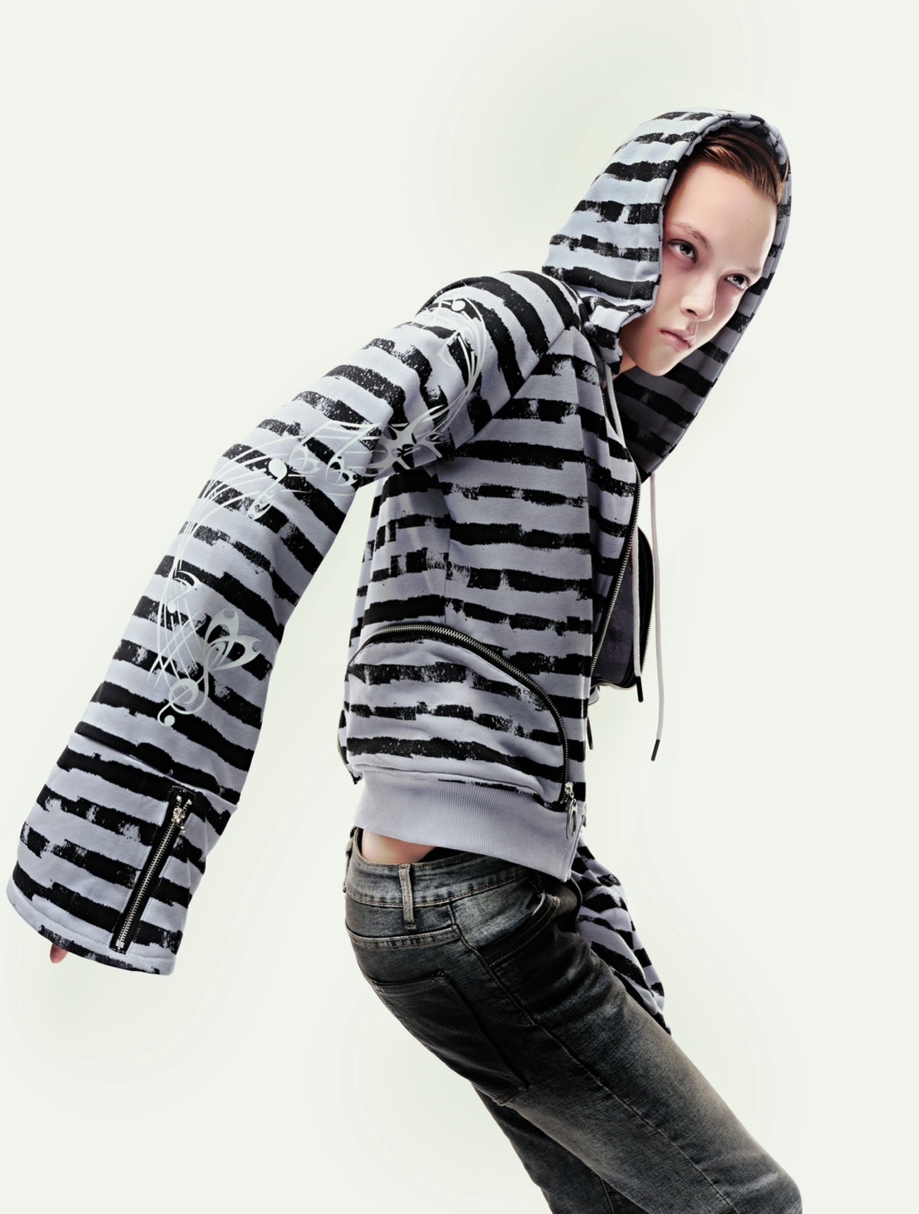 EPL STRIPPED HOODZIP