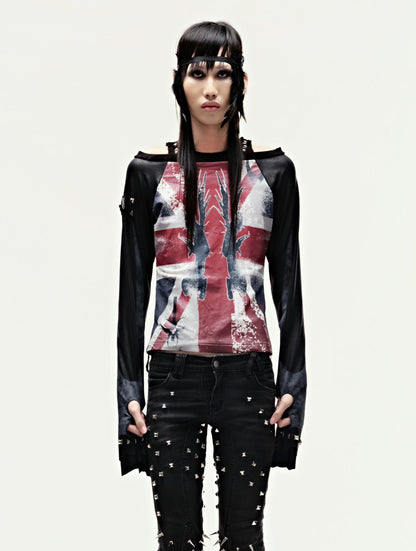 EPL GRUNGE LEATHER LONGSLEEVE