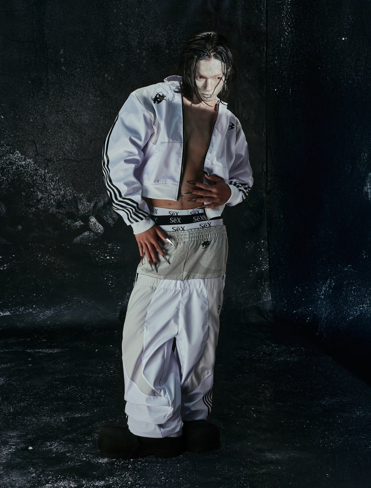 "BBY TECHBOI" 3 LAYER NYLON TRACKSUIT
