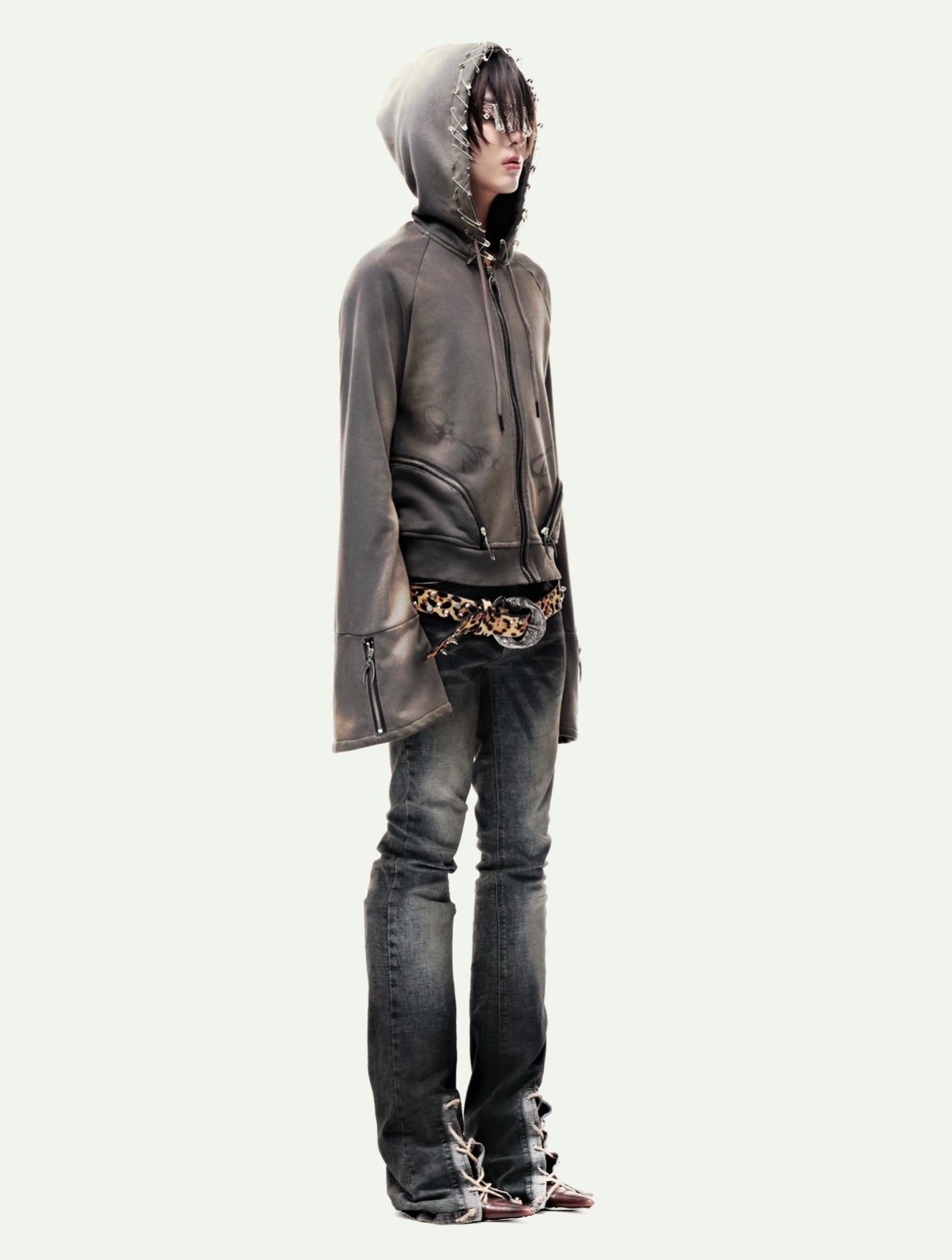 EPL BROWN WAXED HOODZIP