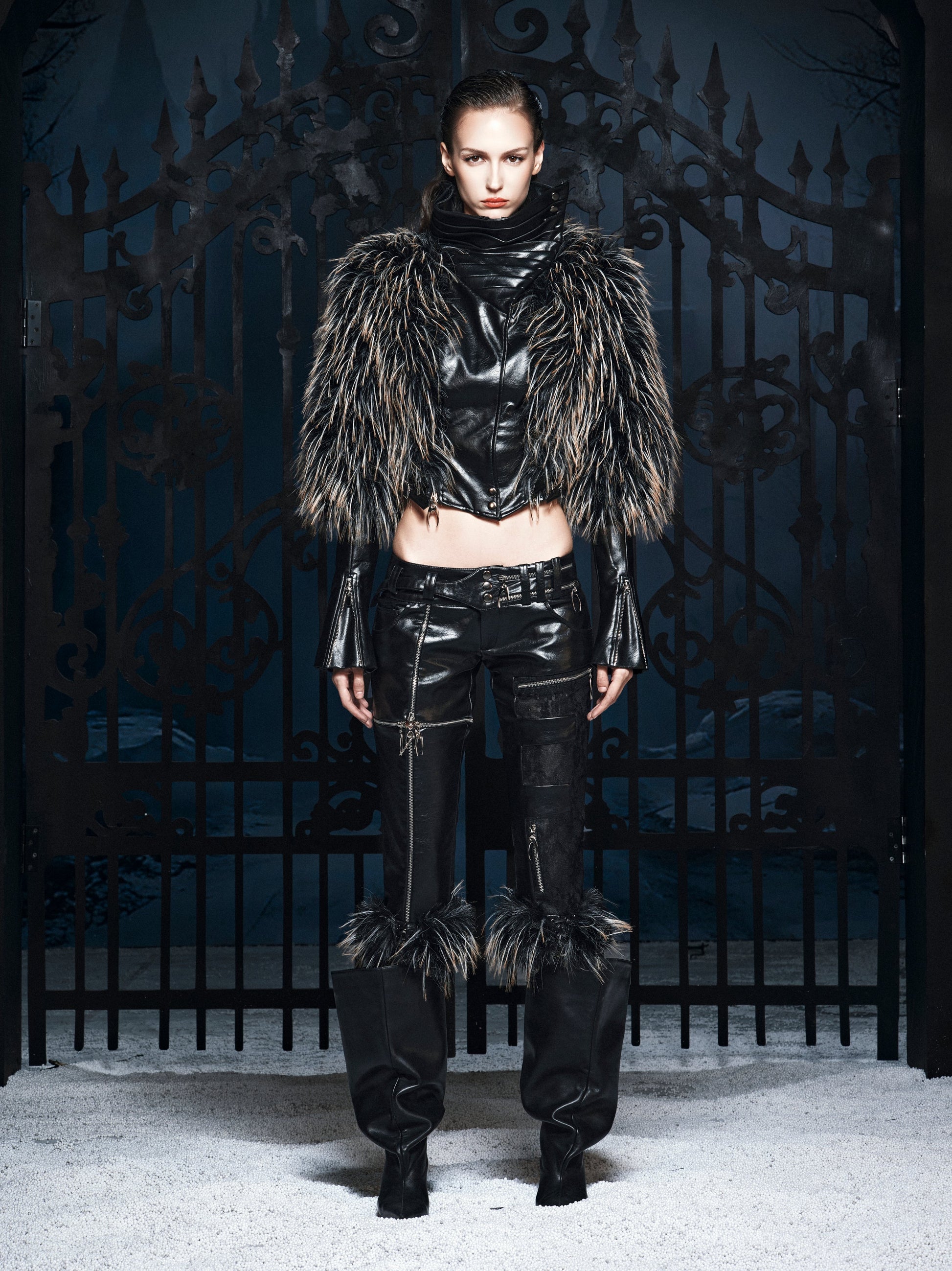 FUR-CUFFED WAR TROUSERS