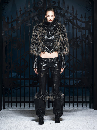 FUR-CUFFED WAR TROUSERS