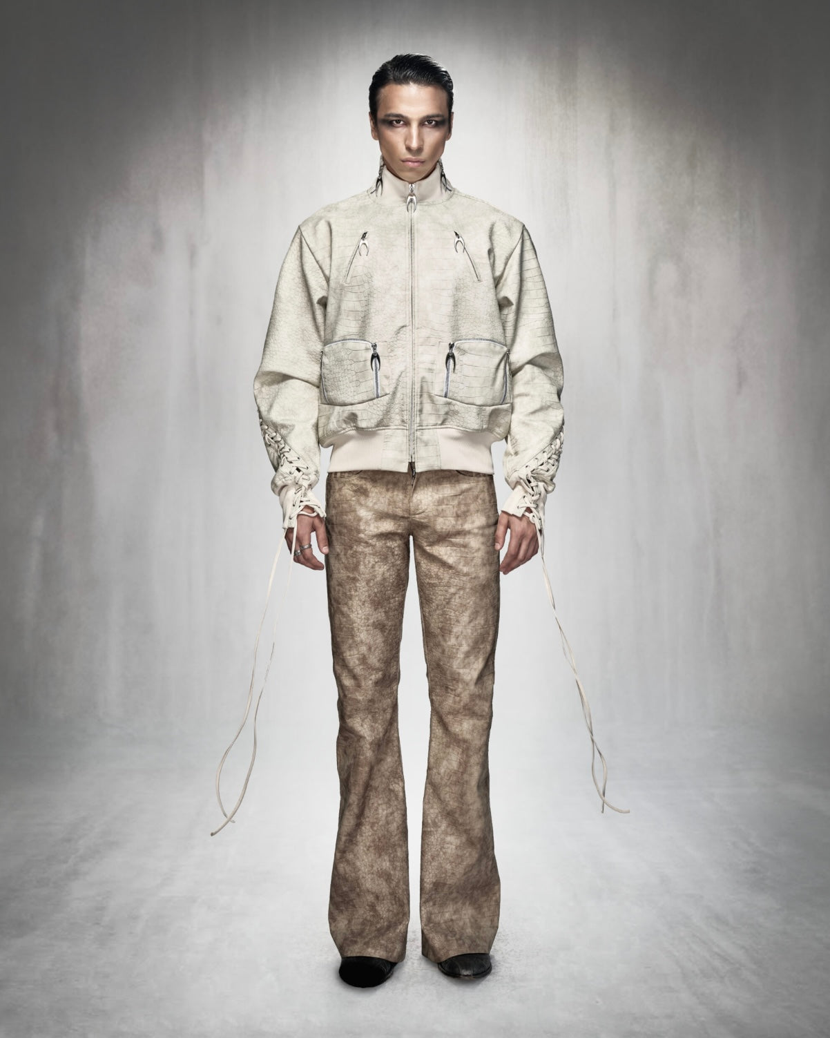 MDC CROCODILE BOOTCUT PANTS