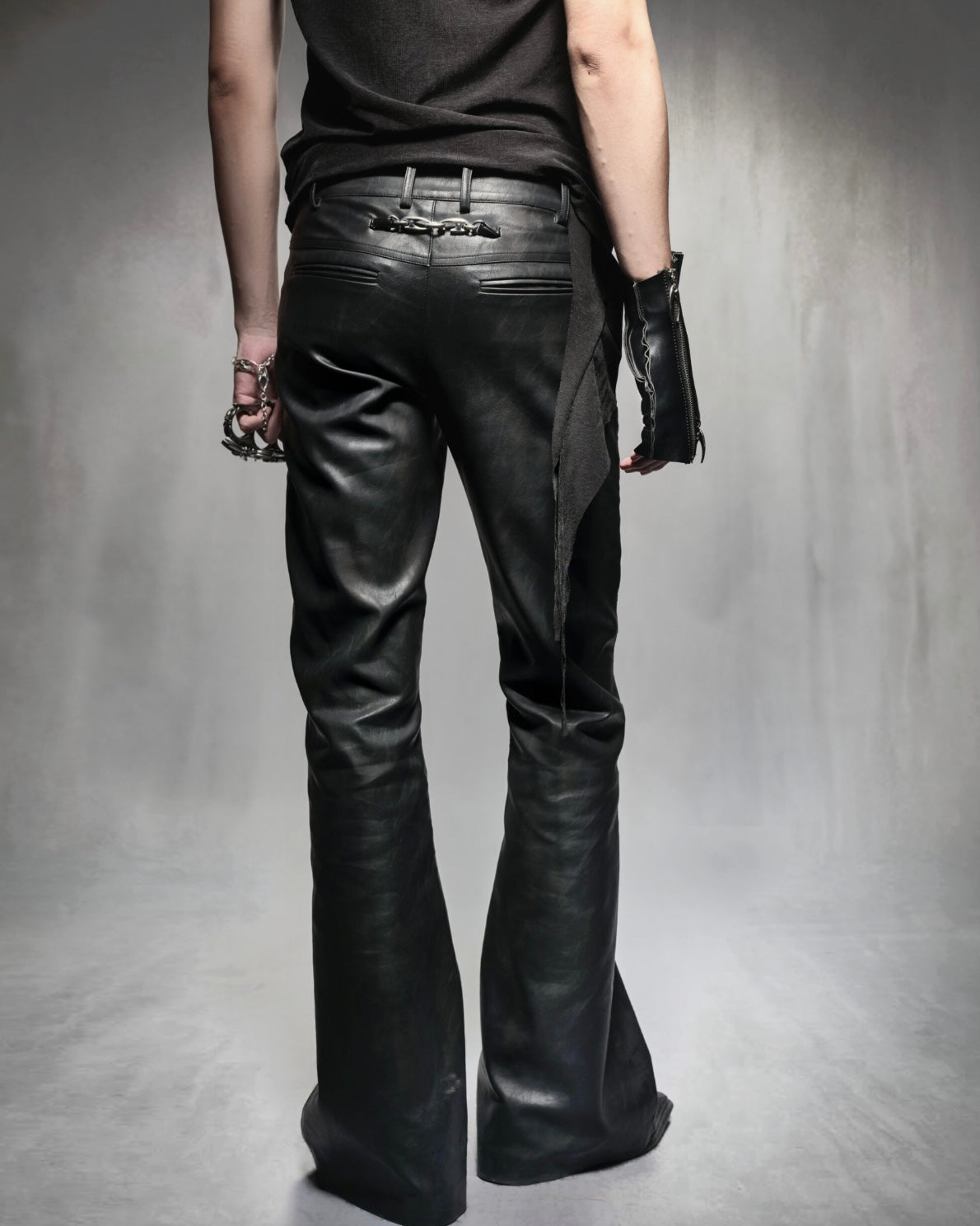 MDC LEATHER BOOTCUT PANTS