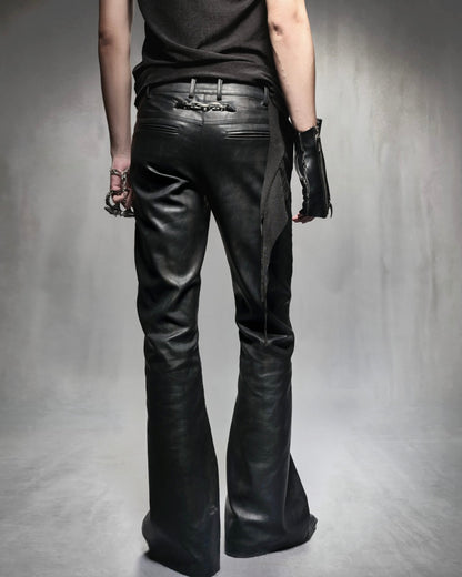 MDC LEATHER BOOTCUT PANTS