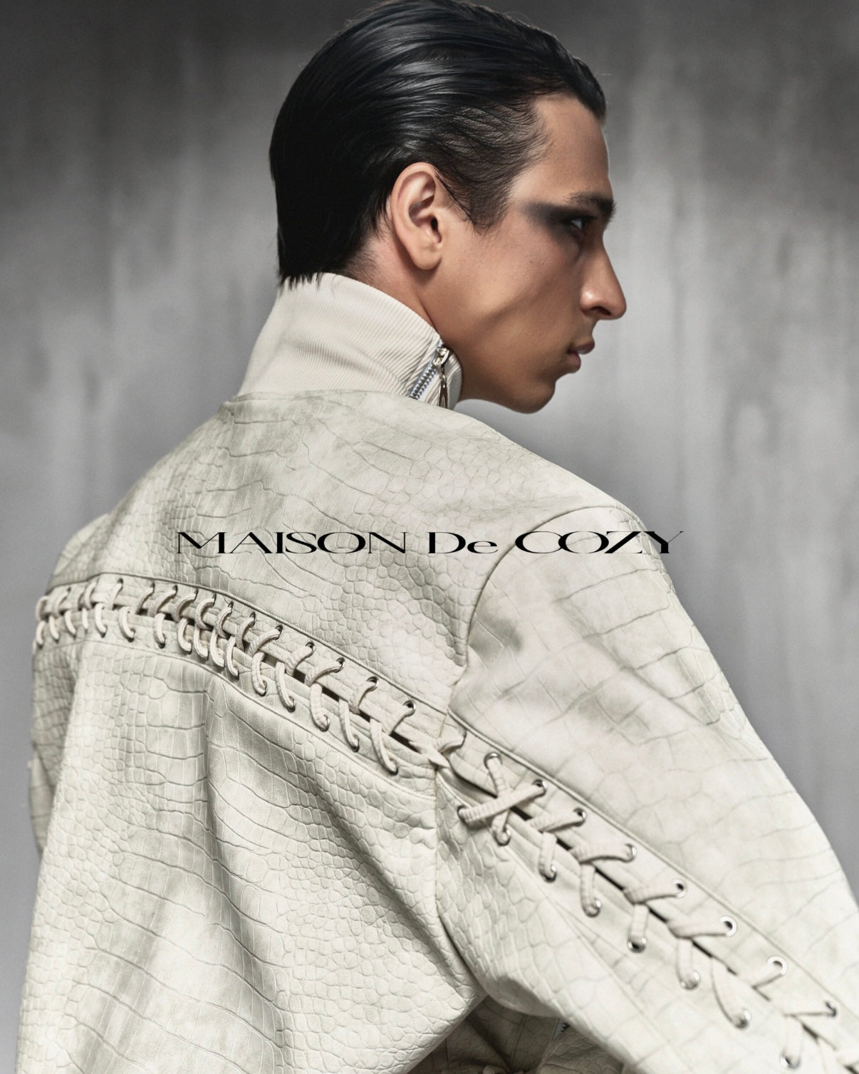 MDC STITCH OLIVE CROCODILE BOMBER