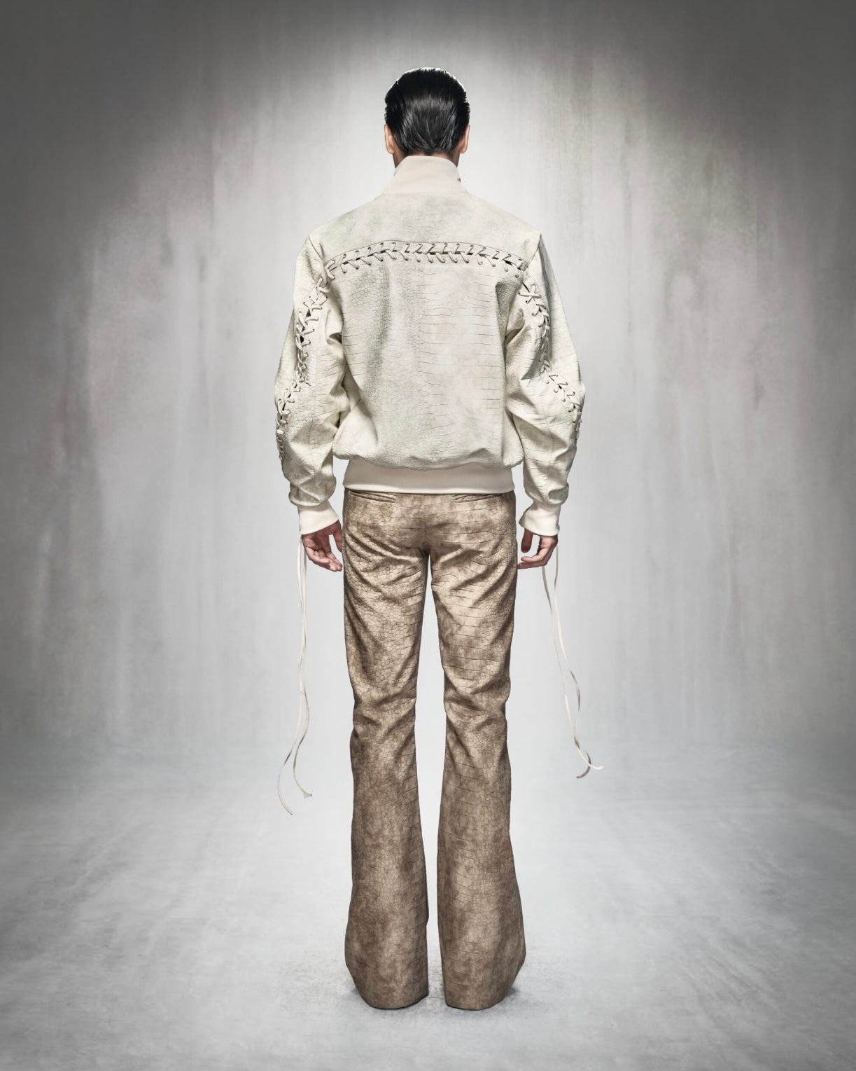 MDC STITCH OLIVE CROCODILE BOMBER