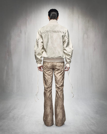 MDC STITCH OLIVE CROCODILE BOMBER