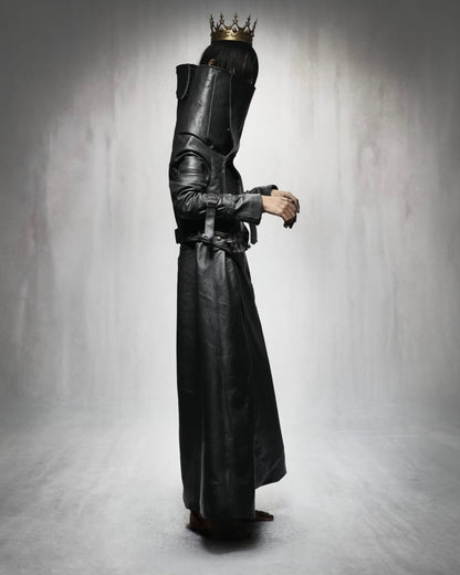 PAIMON COW LEATHER TRENCH COAT
