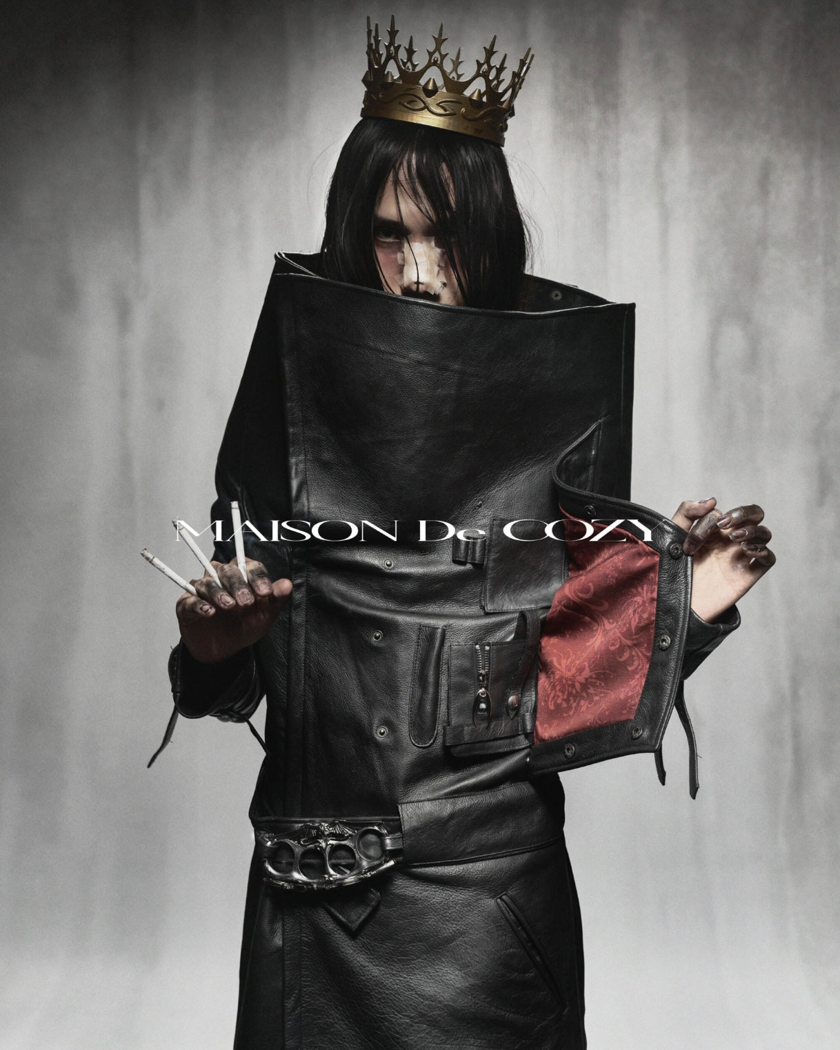 PAIMON COW LEATHER TRENCH COAT