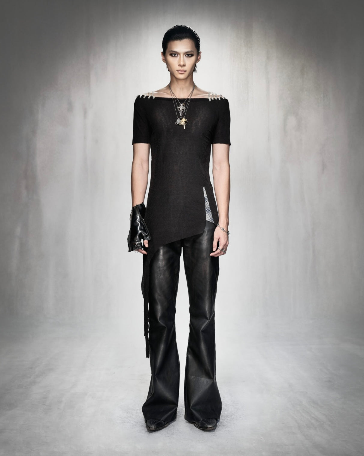 MDC LEATHER BOOTCUT PANTS