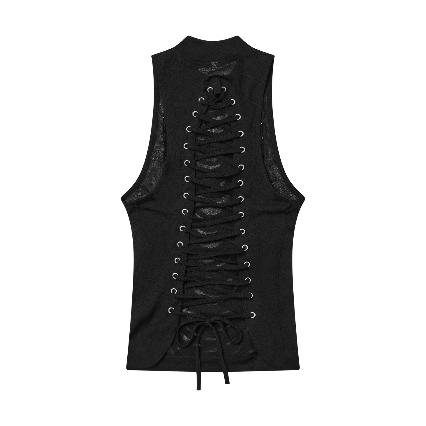 Chrome Studded Chainskin Top